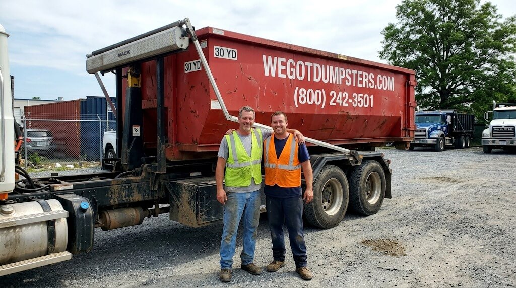 We Got Dumpsters Team managing a cleanout project